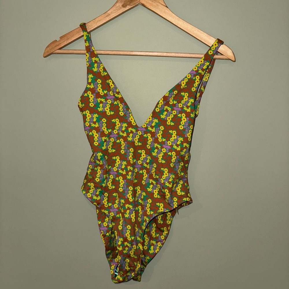 Urban Outfitters - Floral One Piece Swimsuit